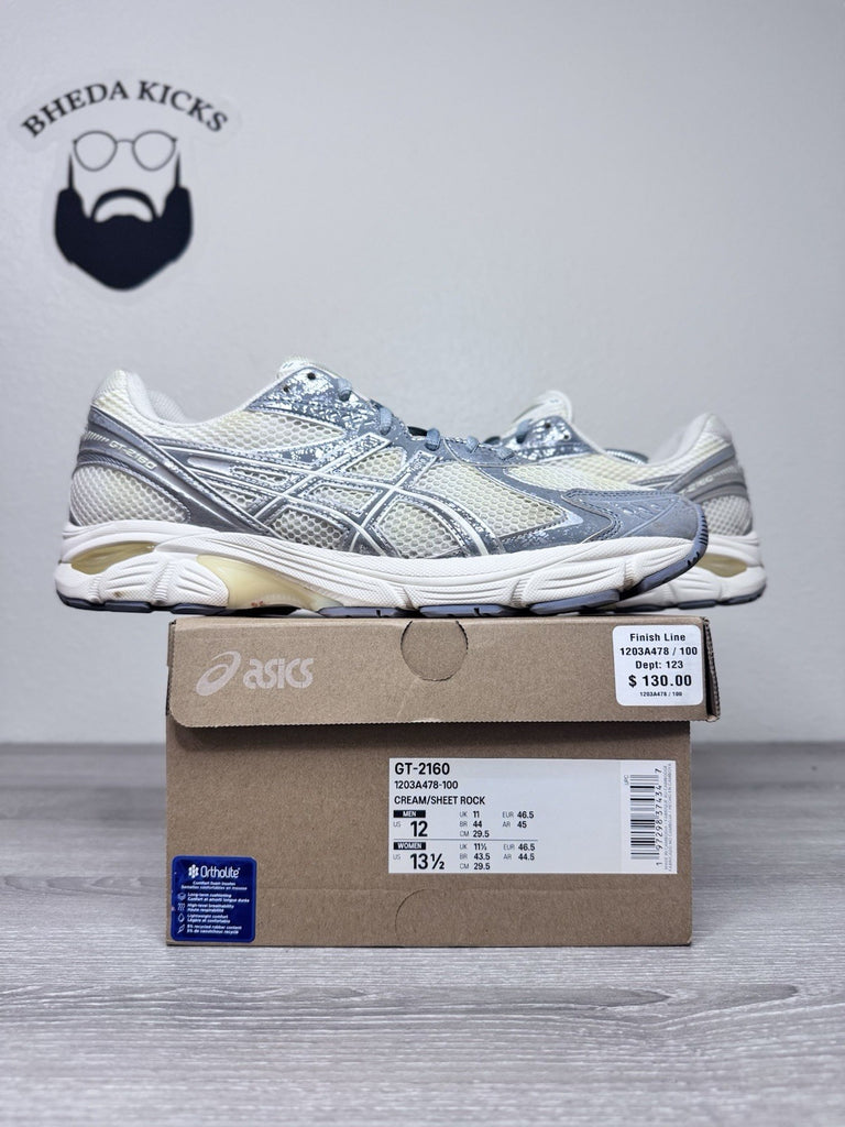 Size 12 - ASICS Paris Running Shoes Men's Cream Sheet Rock GT-2160 1203A478-100