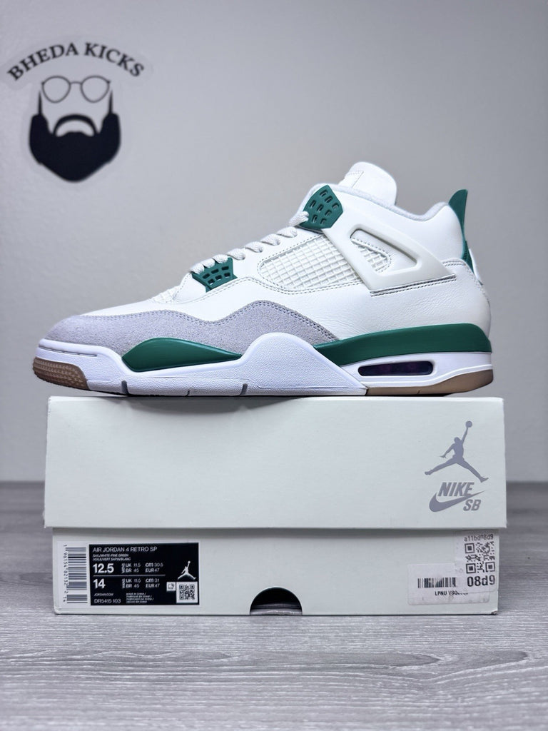 Size 12.5 - Nike Air Jordan 4 Retro SB Pine Green Sail (2023) DR5415-103 Worn 1x