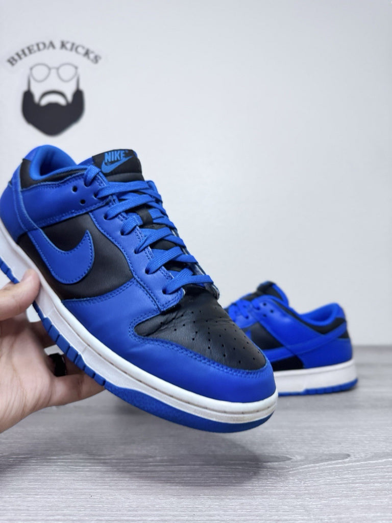 Size 12 - Nike Dunk Low Hyper Cobalt DD1391-001 Duke Black Blue Preowned