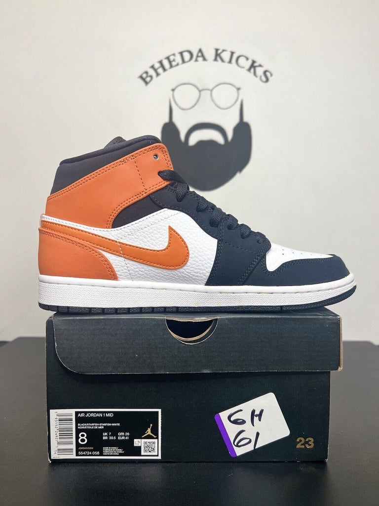 Jordan 1 Mid Shattered Backboard 2019 554724-058 Preowned Size 8 Authentic