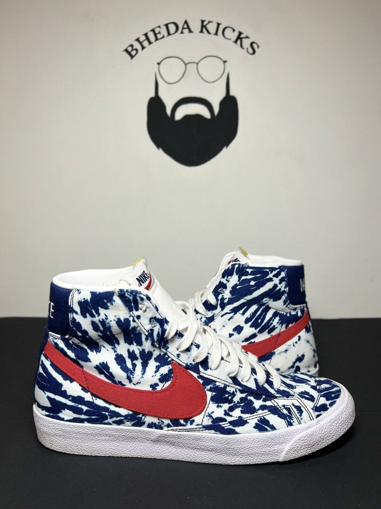 Nike Blazer Mid '77 Vintage 'Blue Tie-Dye' Size 9.5 CZ7874 600 Og Rare Preowned