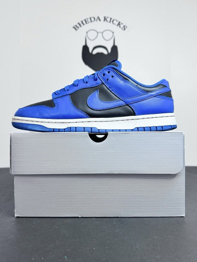 Nike Dunk Low Black Hyper Cobalt 2021 DD1391-001 Preowned Og Men’s Size 11