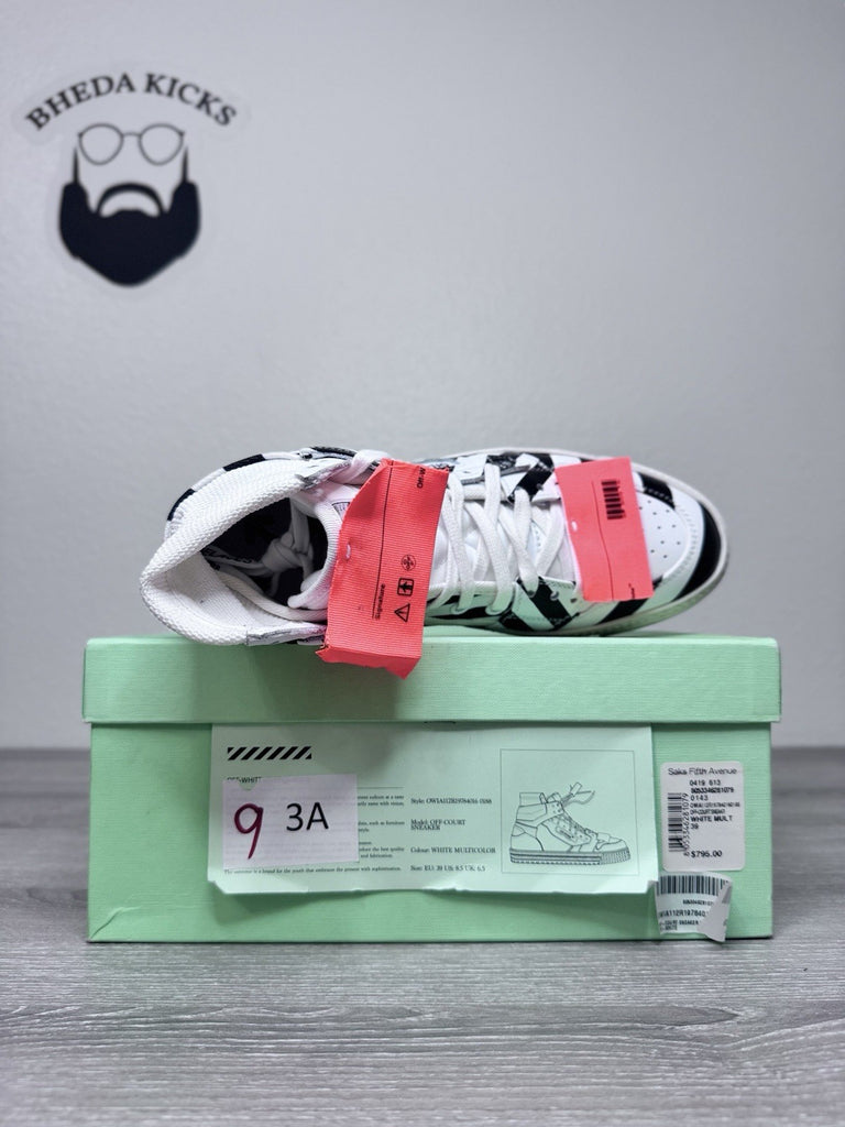 Size 39 EU (7 Men’s) - OFF-WHITE "3.0 Off Court Off-White (8.5W) Black White