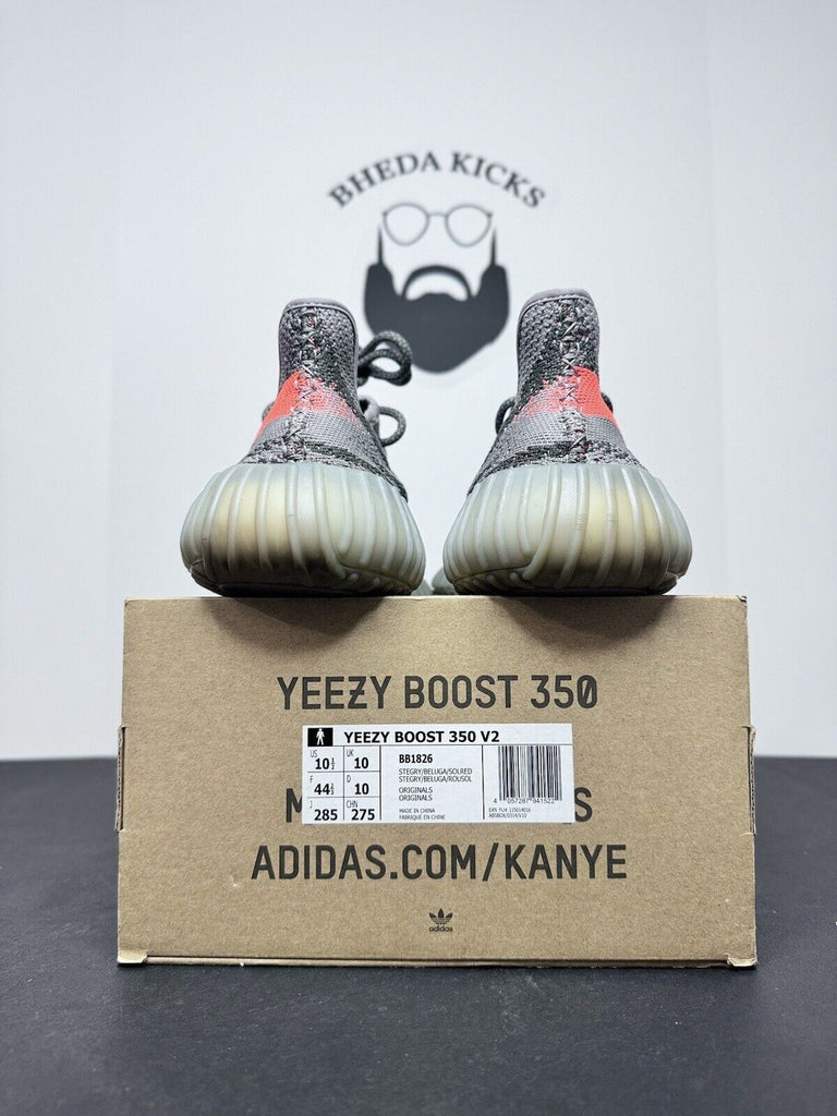 Adidas Yeezy Boost 350 V2 Beluga BB1826 Preowned Sneaker Authentic Size 10.5