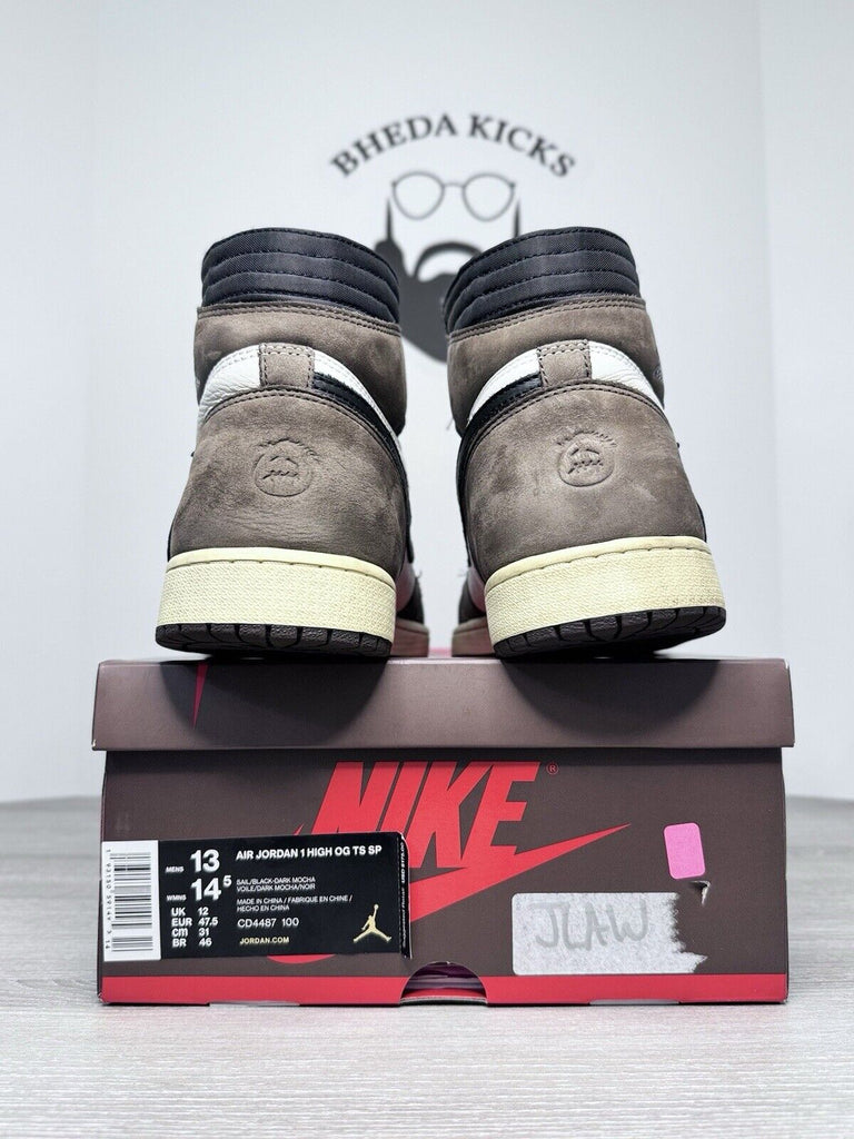 Size 13 - Jordan 1 Retro OG x Travis Scott High Mocha CD4487-100 Preowned