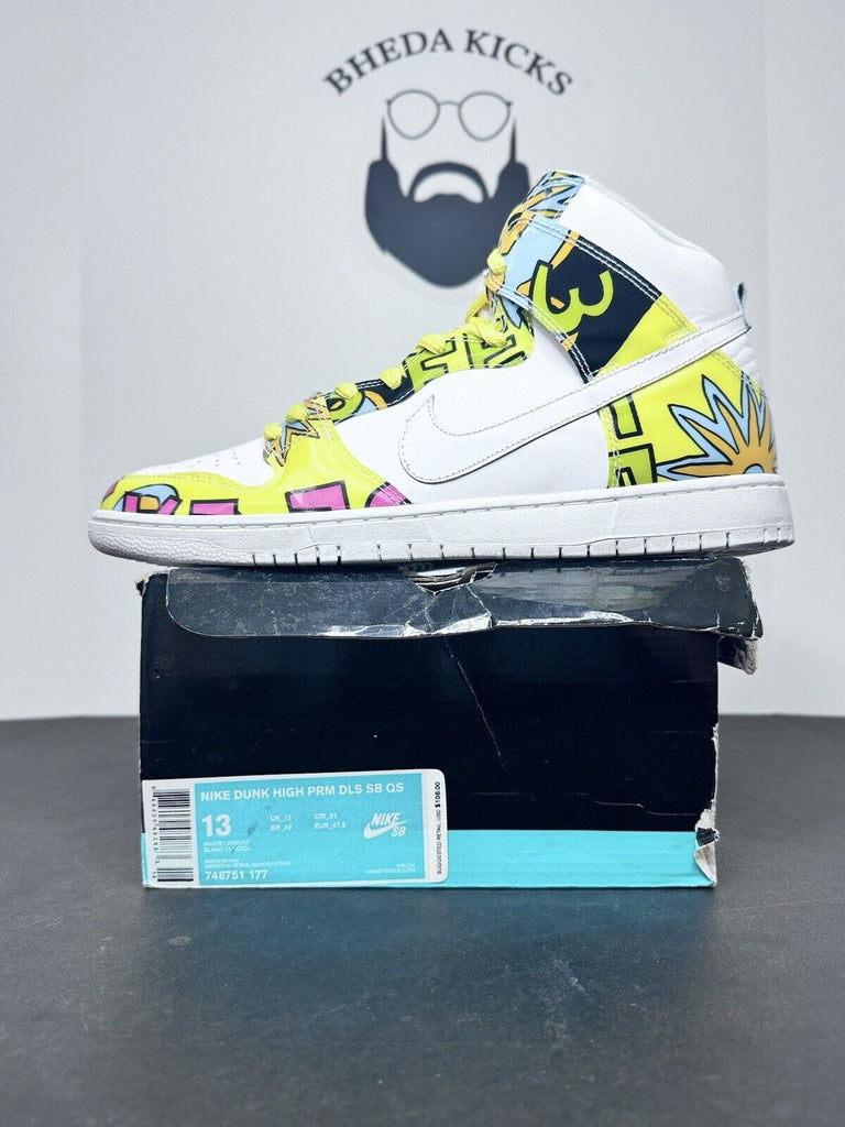 Size 13 - Nike Dunk PRM DLS SB QS High De La Soul Preowned 748751-177