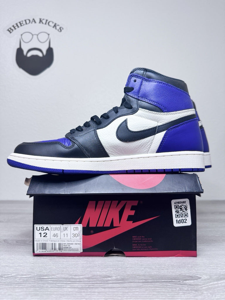 Size 12 - Air Jordan 1 Retro High OG "Court Purple" 2018 555088-501 Brand New