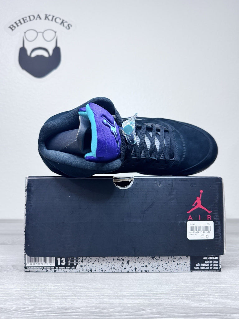 Size 13 - Jordan 5 Retro Black Grape 2013 136027-007 Brand New Authentic