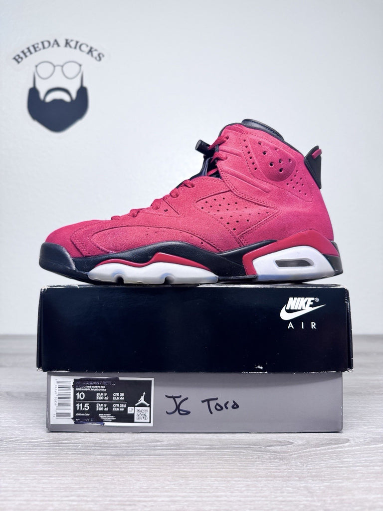 Size 10 - Nike Air Jordan 6 Retro Toro Bravo CT8529-600 Black Red Varsity
