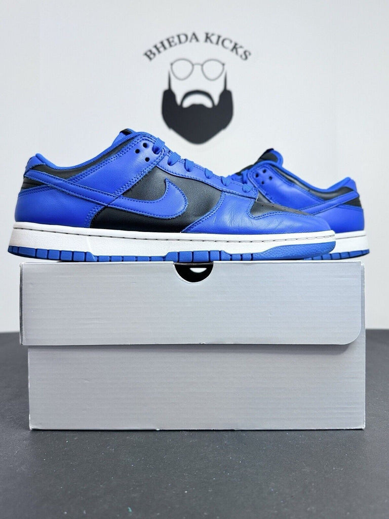 Nike Dunk Low Black Hyper Cobalt 2021 DD1391-001 Preowned Og Men’s Size 10.5