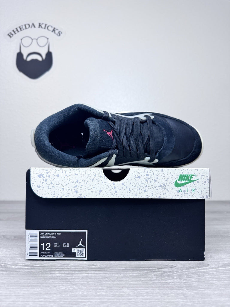 Size 12 - Nike Air Jordan 4 RM Black Sail FQ7939-006 Preowned Authentic Og