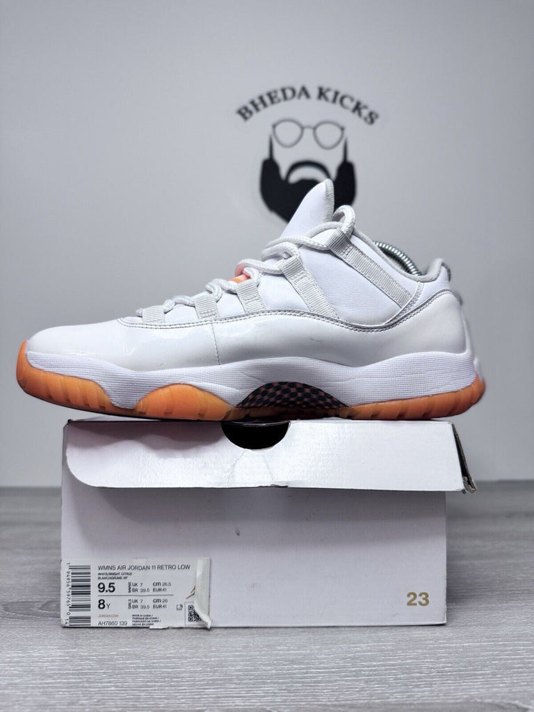 Size 9.5W/8 Men’s -  Air Jordan 11 Retro Low Citrus Preowned AH7860-139