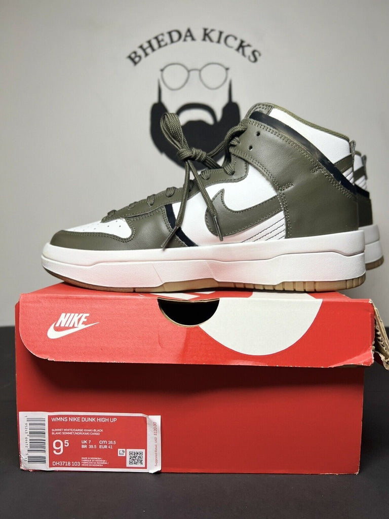 New Nike Dunk High Up Rebel Cargo Khaki 2021 DH3718-103 Womens Size 9.5 (mens 8)