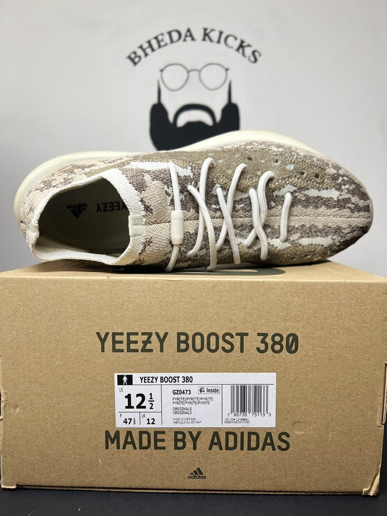 Adidas Yeezy Boost 380 Pyrite Size 12.5 GZ0473 Preowned Clean Rare Og Kanye