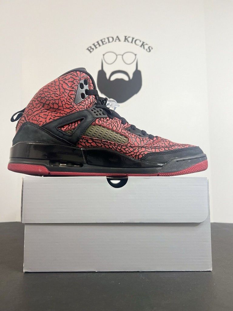 Nike Air Jordan Spizike iD Red Black Gray Preowned 532513-994 Men’s Size 13