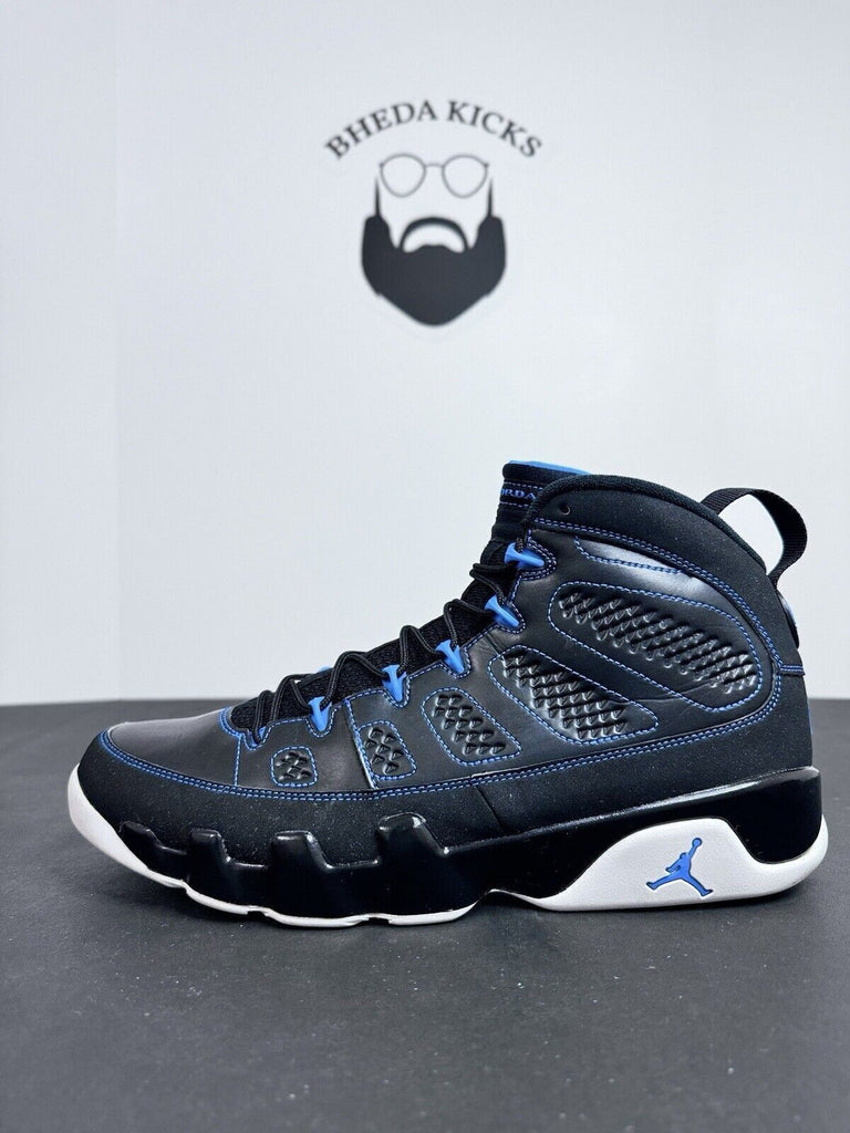 Nike Mens Air Jordan 9 302370-007 Photo Blue Black Preowned Men’s Size 13