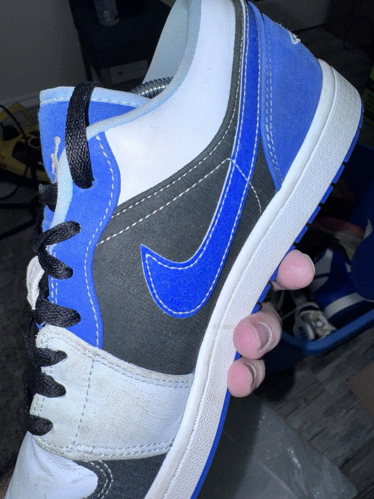 Size 11.5 - Air Jordan 1 SE Low Racer Blue Preowned Authentic DH0206-400