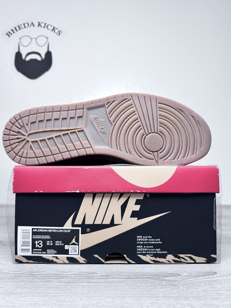 Size 13 - Jordan 1 Retro Low x Solefly DN3400-001 Preowned Authentic Rare