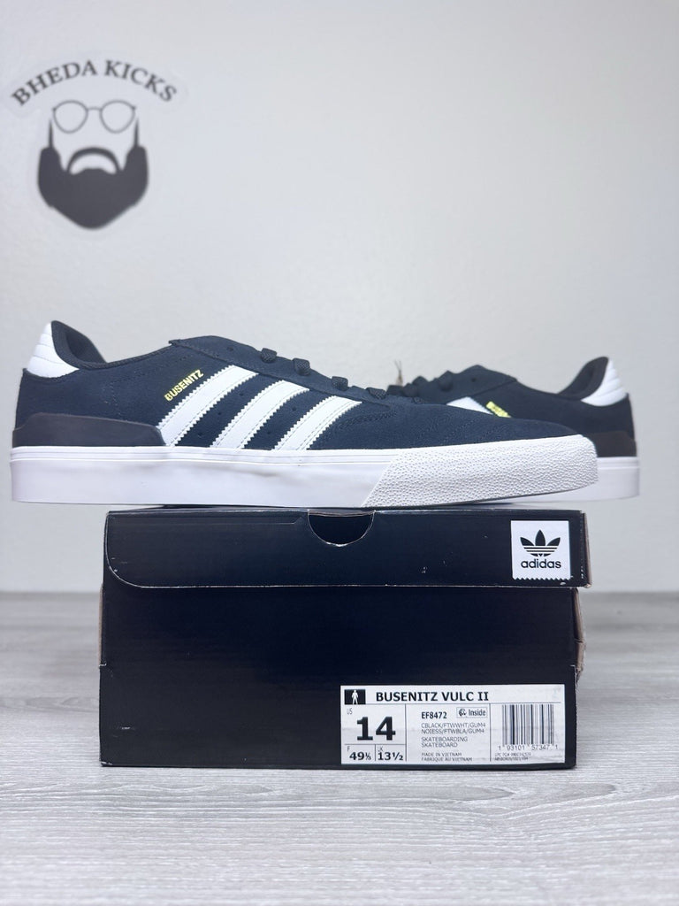 Size 14 - Adidas Busenitz Vulc II Skateboard Shoes Sneakers Black EF8472 NEW DS