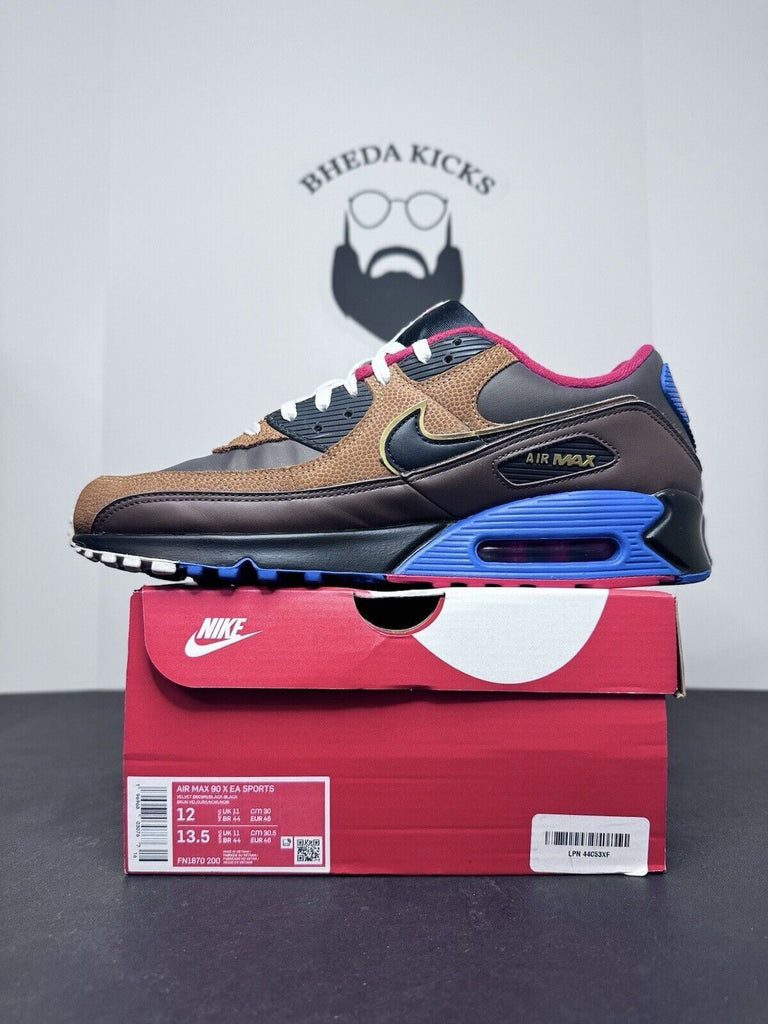 Nike Air Max 90 x EA Sports Play Like Mad Brown Black FN1870-200 Size 12