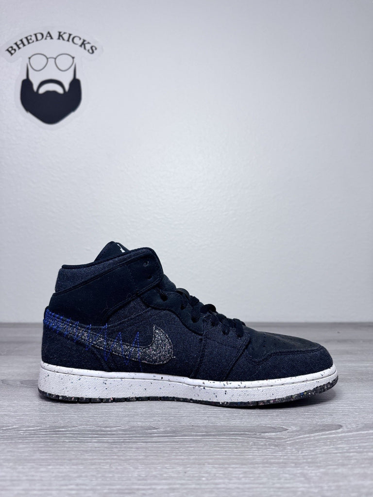 Size 12 - Air Jordan 1 Mid Crater DM3529-001 Preowned Authentic Og Rare