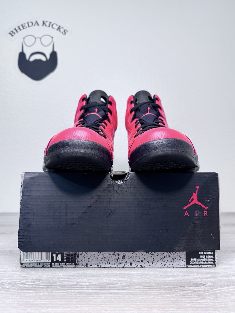Size 14 - Air Jordan 6 Retro Infrared 23 Pink Black Leather Suede (384664-623)