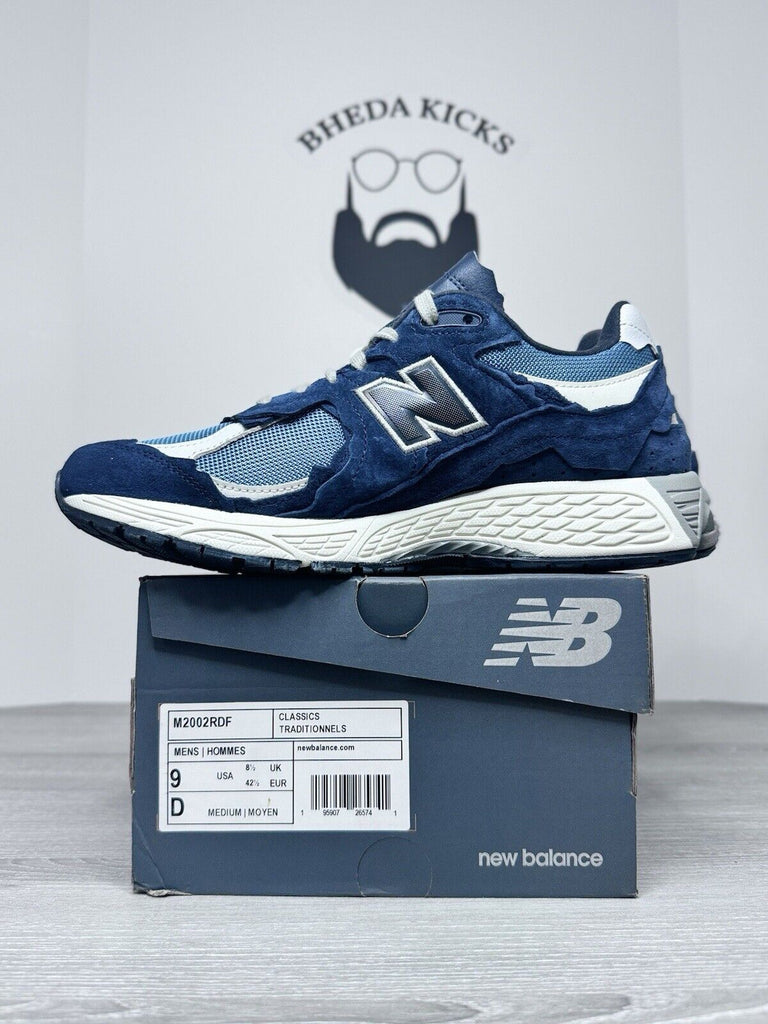 Size 9 - New Balance M2002RDF 2002R 'Protection Pack - Dark Navy' Preowned