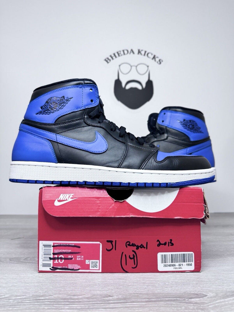 Size 14 - Air Jordan 1 Retro OG 2013 High Royal 555088-085 Preowned Clean