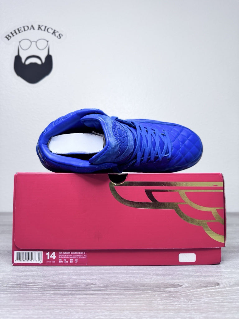 Size 14 - Just Don x Air Jordan 2 Retro Varsity Royal 717170-405 Preowned