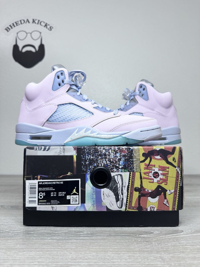 Size 8.5 - Nike Air Jordan 5 Easter 2022 Men’s Regal Pink Ghost DV0562-600