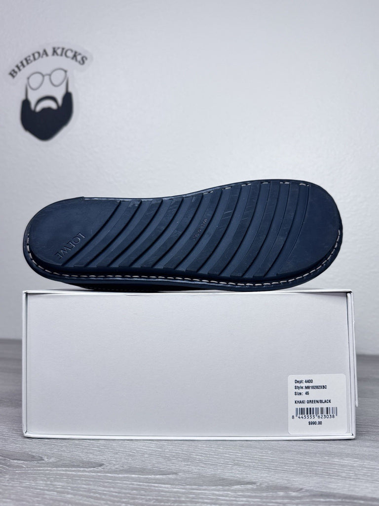 Size 45 EU - LOEWE Bay Lace-Up Khaki Green Black (Size 12 US) Worn Once Rare