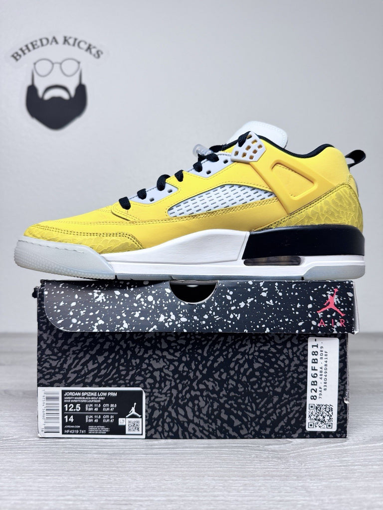 Size 12.5 - Air Jordan Spizike Low Premium Lighting Yellow HF4319 741 Men's