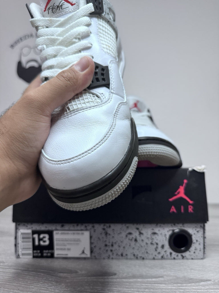 Size 13 - Air Jordan 4 Retro White Cement 4 (2016) 840606-192 Preowned