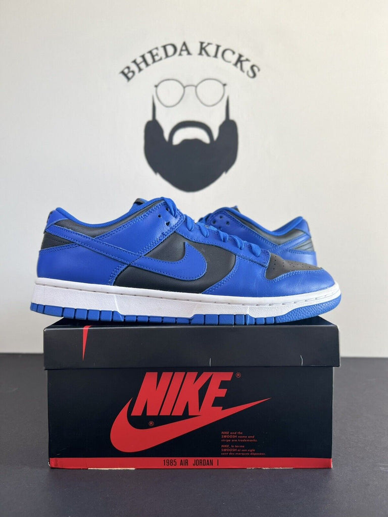 Nike Dunk Low Hyper Cobalt Size 9 Men’s DD1391 001 Black-Hyper Cobalt-White