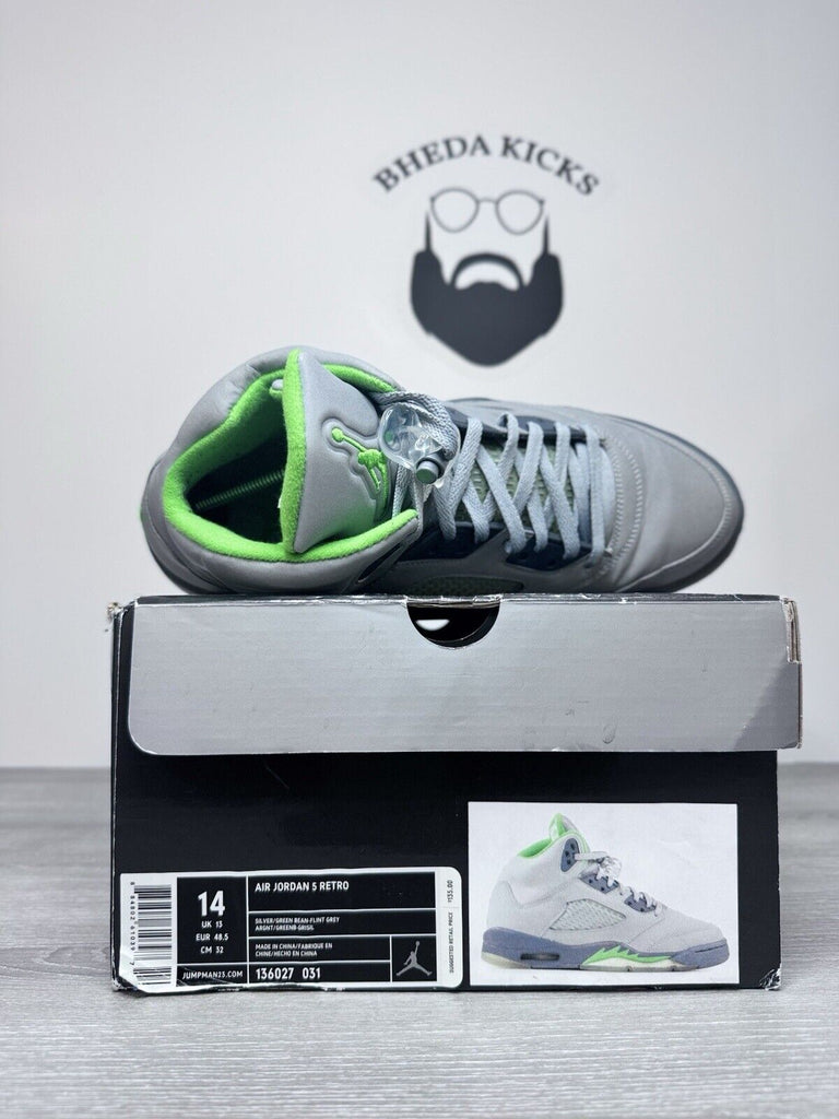 Size 14 - Jordan 5 Retro Green Bean 2006 136027-031 OG Authentic