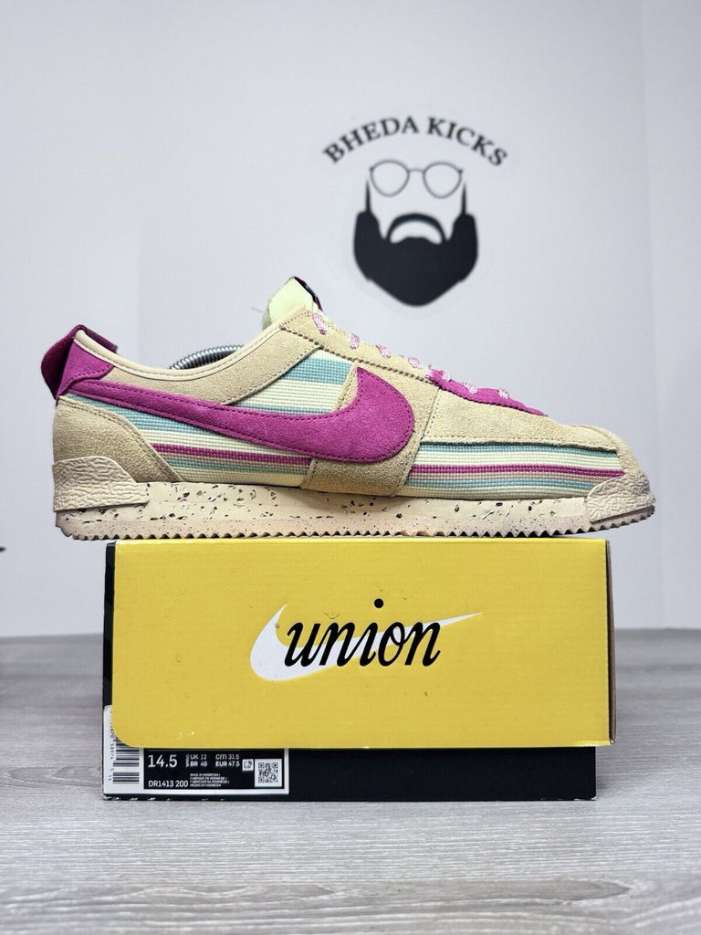 Size 13 - Nike Cortez Union SP Sesame Shoes DR1413-200 Men’s Og Preowned