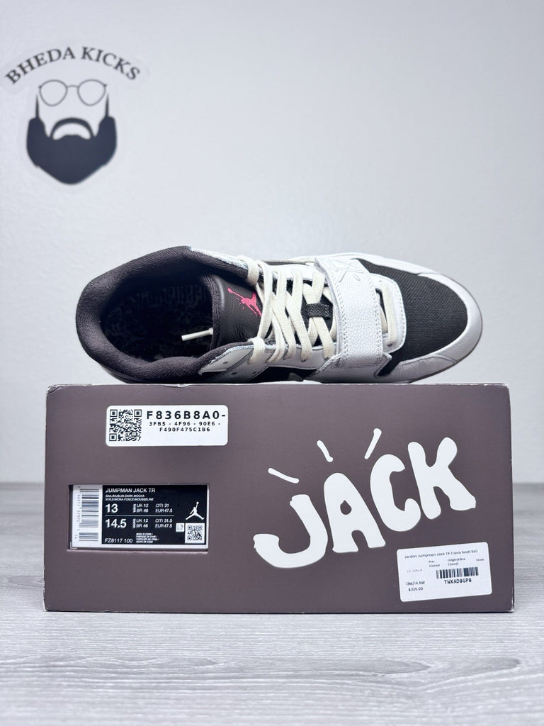 Size 13 - Travis Scott x Jordan Jumpman Jack TR Sail Preowned FZ8117-100 Og