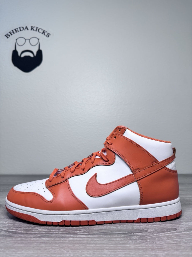 Size 15 - Nike Dunk High Syracuse Sneakers Shoes Mens Orange White DD1399-01