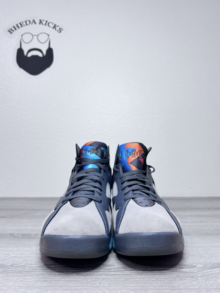 Size 12 - Air Jordan 7 Retro Barcelona Days Grey Suede Leather (304775-016)