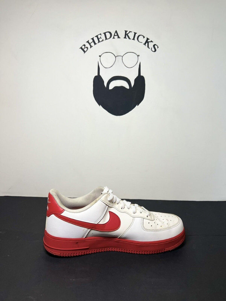 Nike Air Force 1 Retro Low Mens Size 10 White University Red Sole CK7663-102 Og