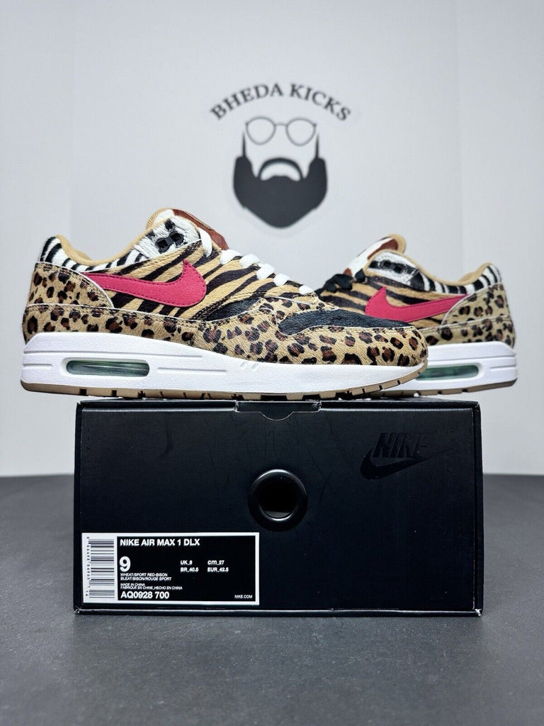 Atmos x Nike Air Max 1 DLX Animal Pack 2.0 2018 AQ0928-700 Preowned Men’s Size 9