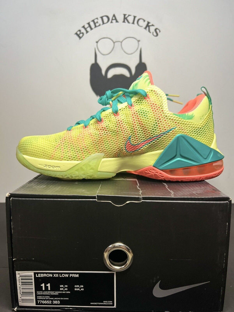 Nike LeBron 12 XII Low PRM LeBronald Palmer 805893-383 Size 11 Preowned Og Rare