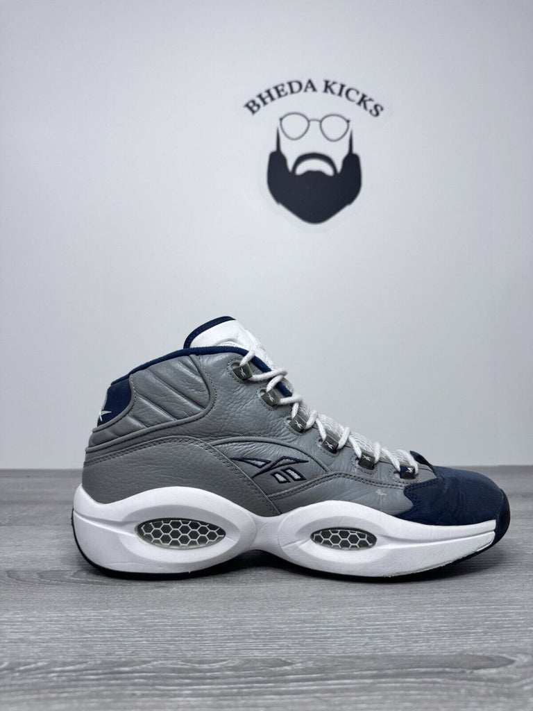 Size 12 - Reebok Question Mid Georgetown J-99179 Allen Iverson Preowned