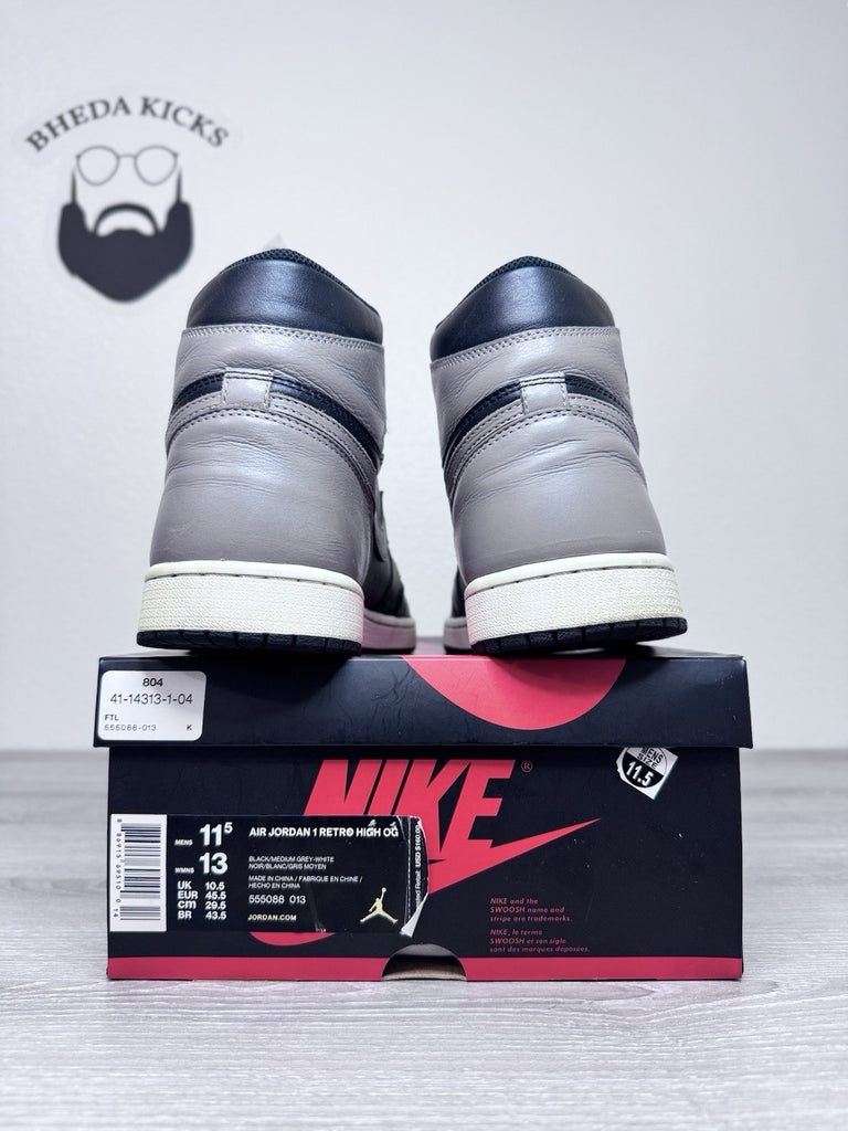 Size 11.5 - Nike Air Jordan 1 Retro High OG Shadow 2018 (555088-013) Preowned