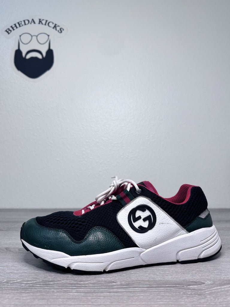 Size 10.5 US - Gucci Rhyton Mesh White Red Green Mesh Mens Sneakers