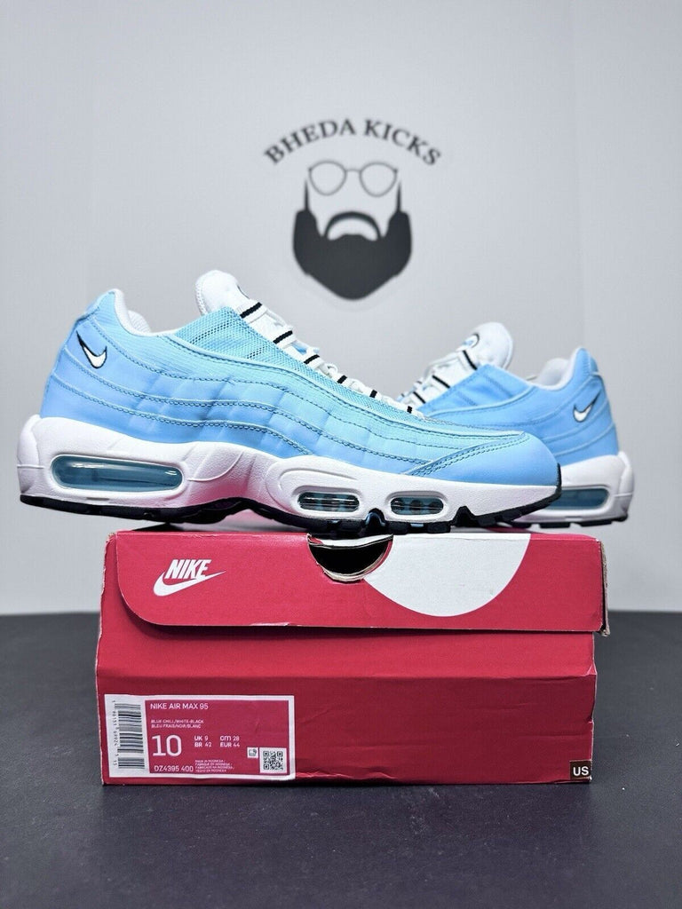 Nike Air Max 95 Blue Chill University UNC White DZ4395-400 Men's Size 10