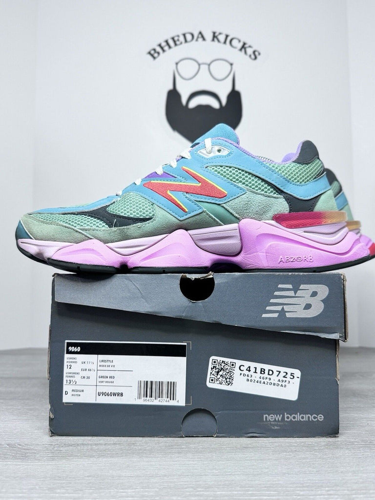 Size 12 - New Balance 9060 Warped Multicolor U9060WRB Preowned Og Rare