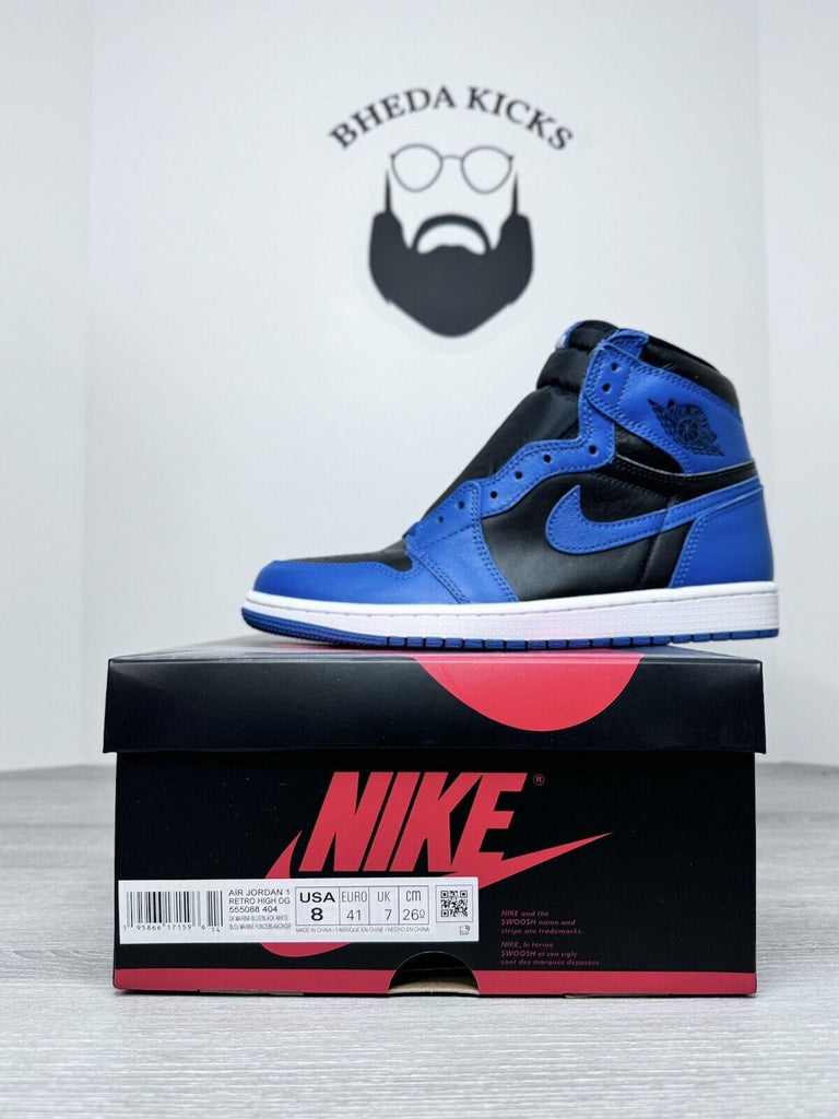 Size 8 - Nike Air Jordan 1 Retro High OG (555088-404) Dark Marina Blue NEW DS