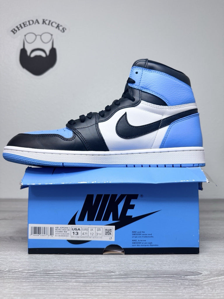 Size 13 - Nike Air Jordan 1 Retro High OG UNC Toe 2023 DZ5485-400 Preowned