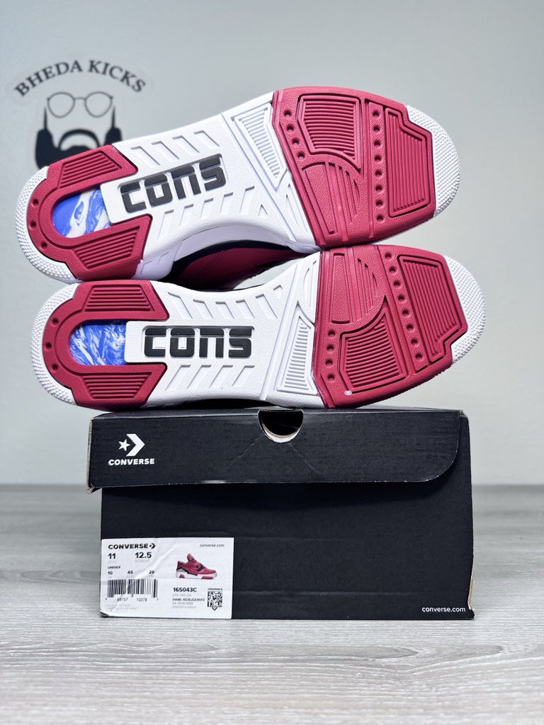 Size 11 - Converse ERX 260 Leather Sneakers Shoes Enamel Red 165043C Brand New